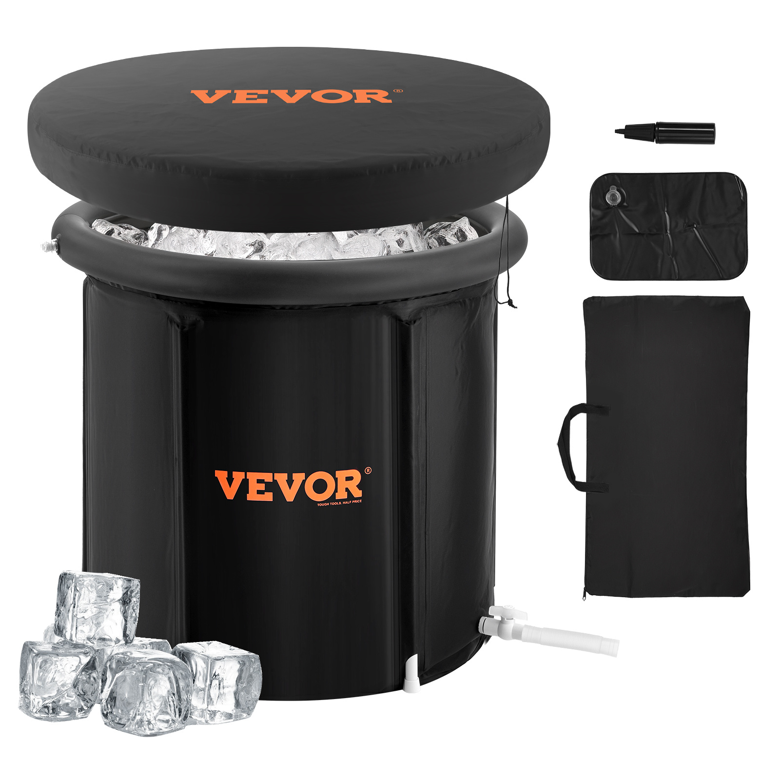 Vevor Ice Bath Tub For Athlete Cold Plunge Tub Inflatable Bathtub