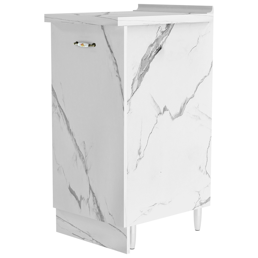 Shally Dogan Mobile Base For Kitchen With Single Door And 2 Compartments, Mobile With And Resistant Wooden Structure, Effect, Mobile, 40 X 50 X 85h Cm