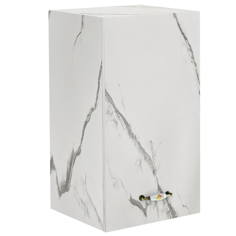 TEMU Shally Dogan da Cucina a Parete, Armadio Sospeso in Legno con Anta Singola 1 Ripiano e 2 Scomparti, Armadietto da Muro Spazioso e Resistente,