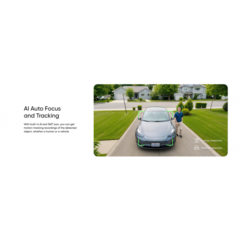  安全 e30 2k 太阳能安全摄像头户外无线，360° 旋转和倾斜家庭安全摄像头，太阳能供电，ai 追踪，ip65 防水， s380 兼容 商品详情 2