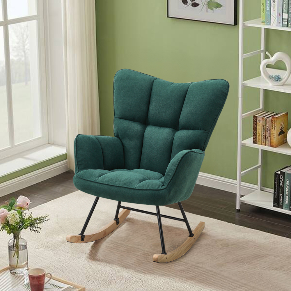 Levede Rocking Chair Nursery Rocker Accent Tub Armchair Lounge Sofa