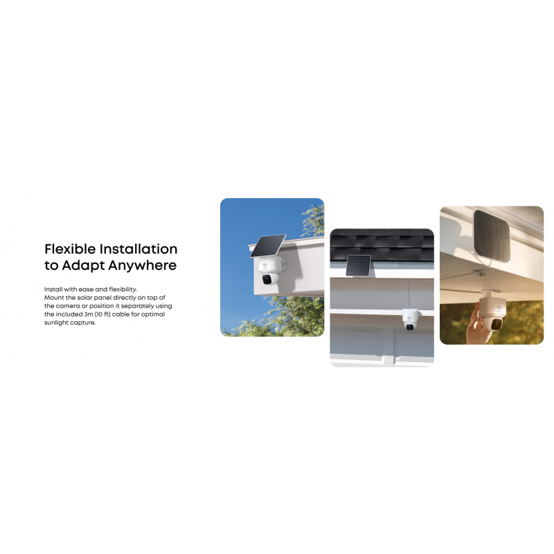  安全 e30 2k 太阳能安全摄像头户外无线，360° 旋转和倾斜家庭安全摄像头，太阳能供电，ai 追踪，ip65 防水， s380 兼容 商品详情 4
