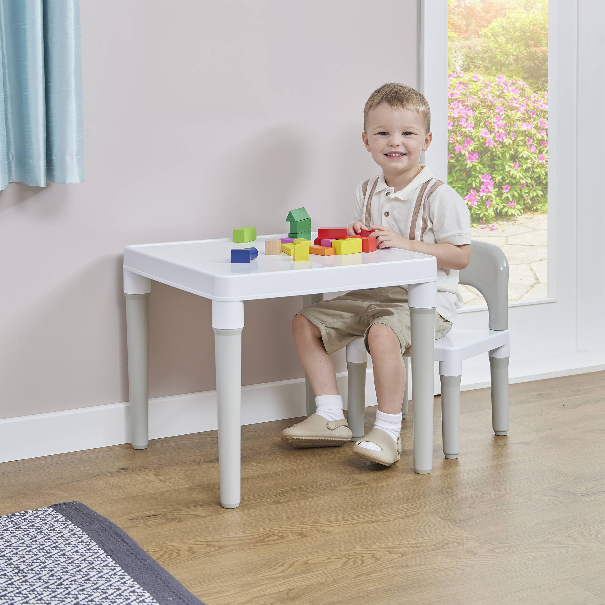 TEMU House Toys Children' Table & Set, , 51x51x43 Cm