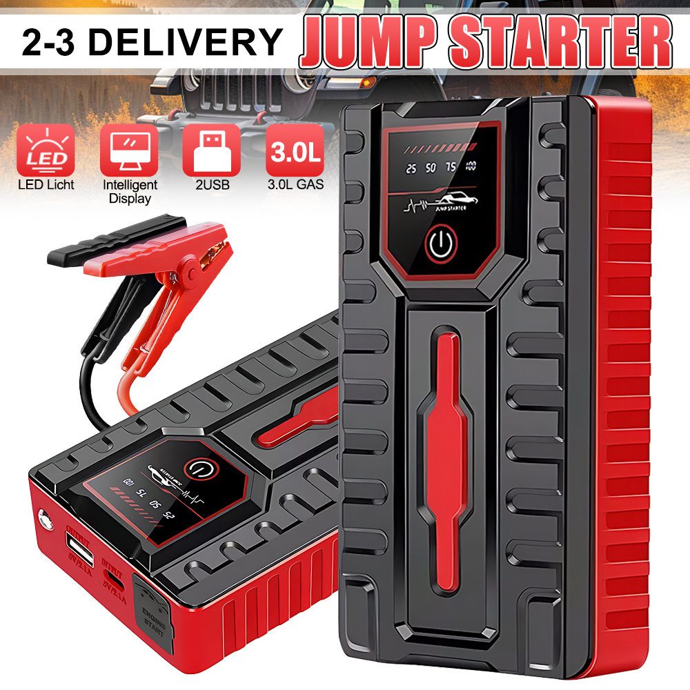 TEMU Multi-functional Car Jump Starter Kit, Portable emergency Booster Car Emergency Mobile Power High-capacity Battery Emergency Car Starting Tool