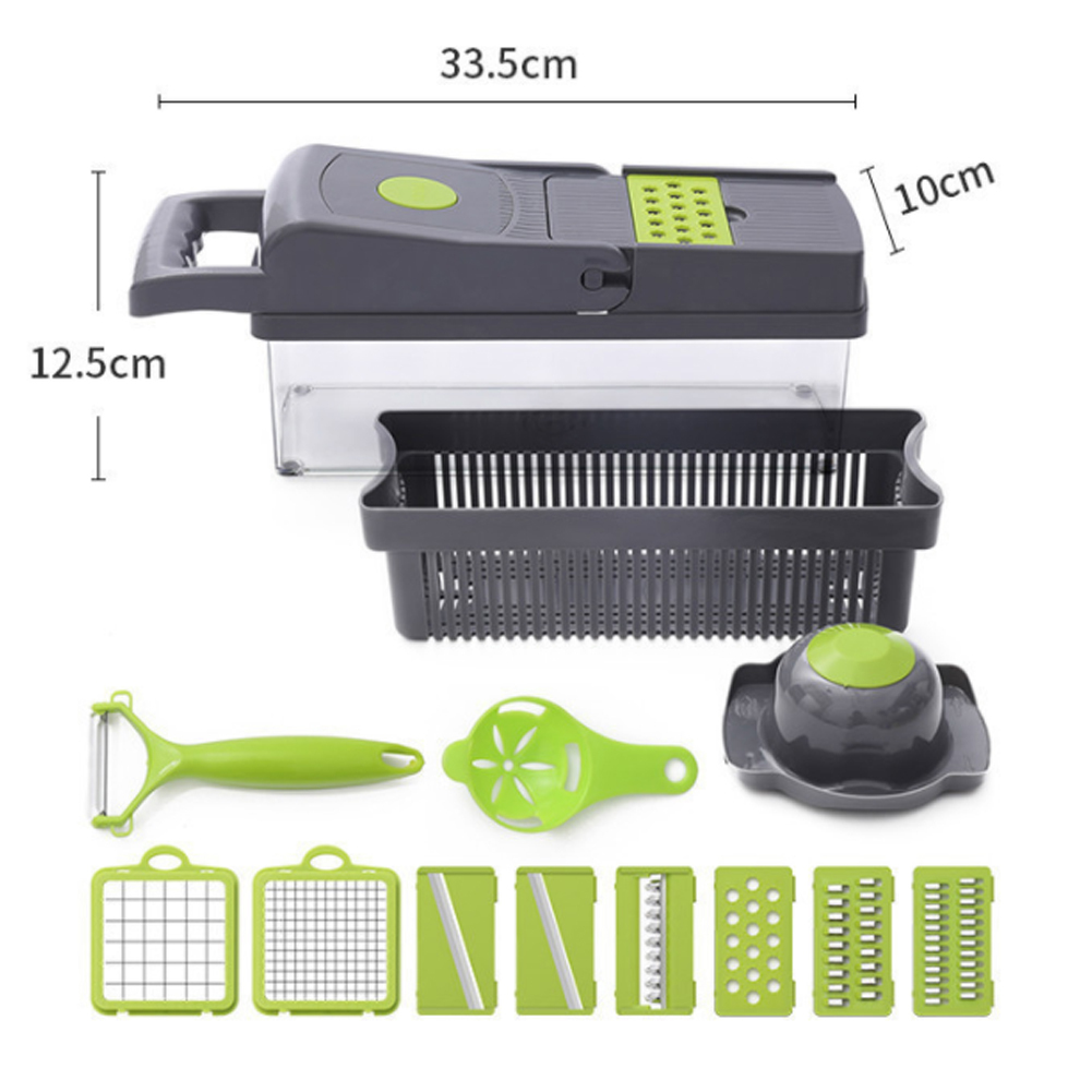 Multi-Purpose 14-in-1 Vegetable Chopper and Slicer