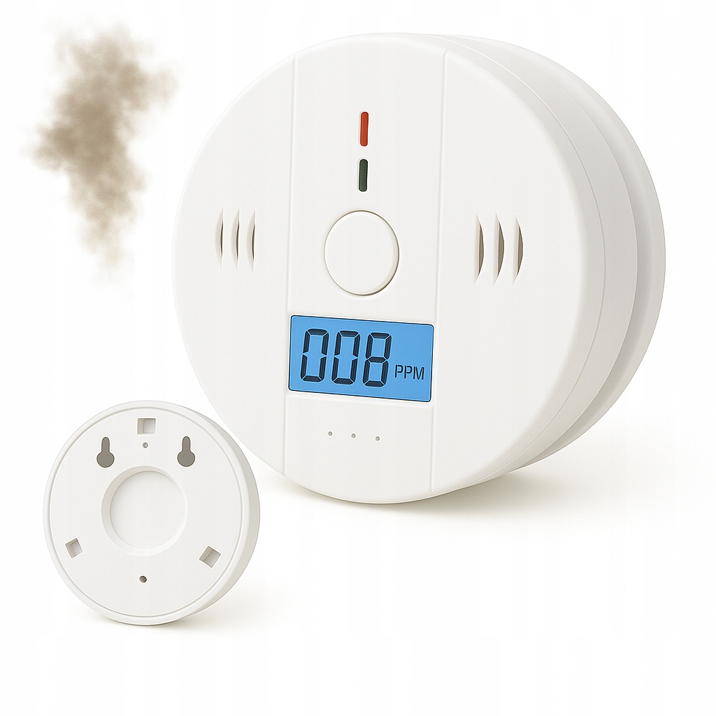 TEMU Carbon Detector, Portable, Carbon Sensor, Lcd Display, Battery Powered