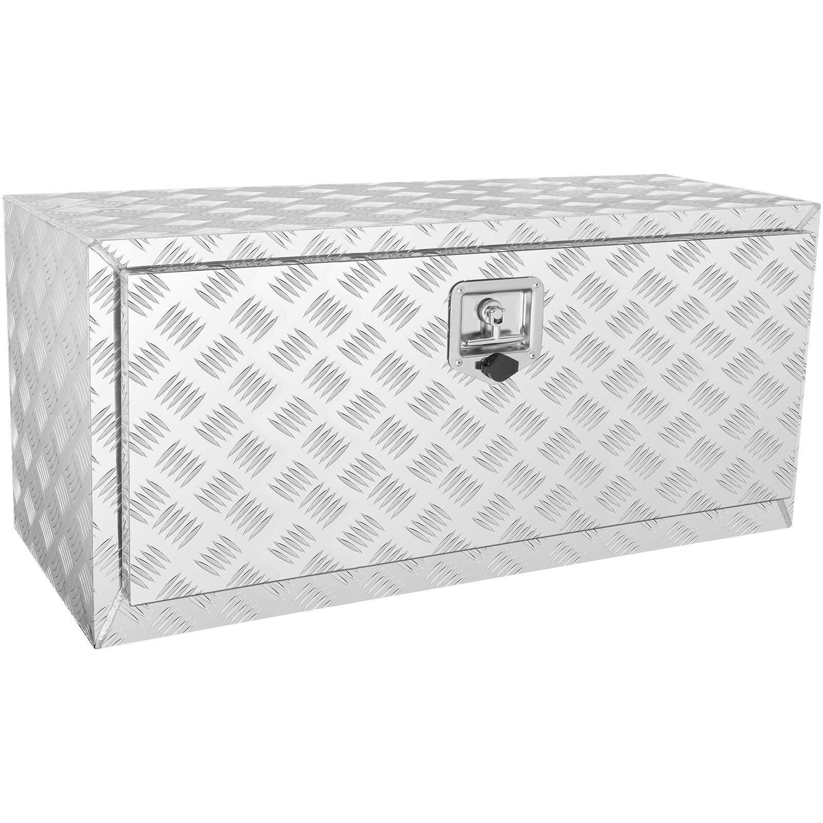 Image of Vevor Underbody Truck Box, 36"×14"×16" Pickup Storage Box, Heavy Duty Aluminum Diamond Plate Tool Box With Lock And Keys, Waterproof Trailer Storage Box With T-handle Latch For Truck, Van, Trailer