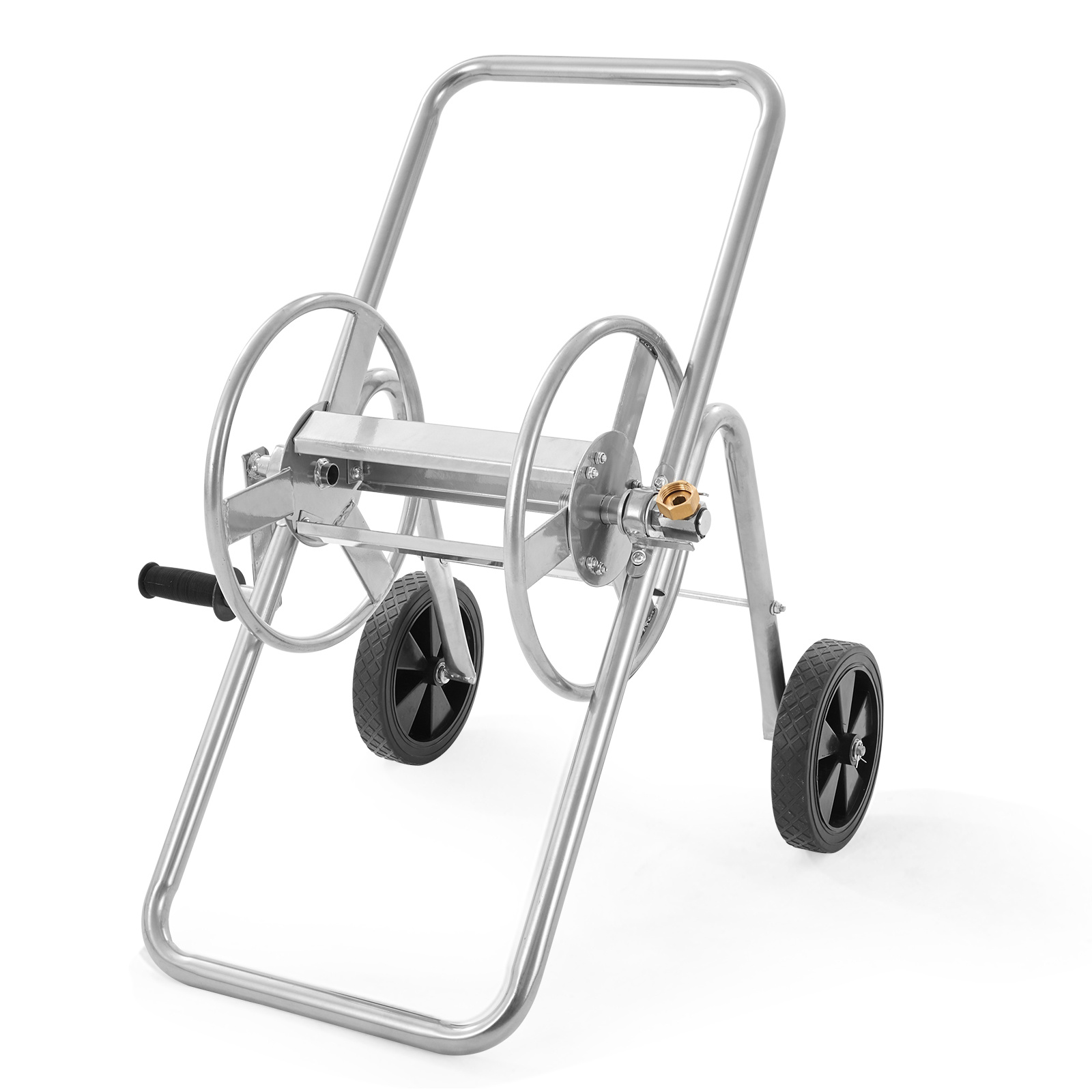 Image of Vevor Hose Reel Cart, Hold Up To 175 Ft Of 5/8’’ Hose (hose Not Included), Garden Water Hose Carts Mobile Tools With Wheels, Heavy Duty Powder-coated Steel Outdoor Planting For Garden, Yard, Lawn