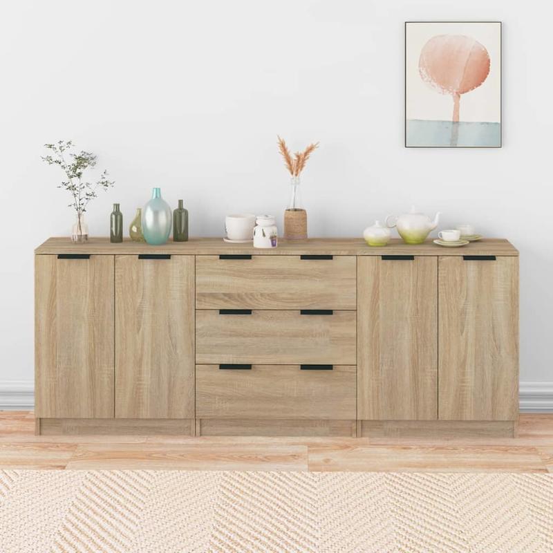 TEMU 3-drawer Dresser Made Of Oak Wood