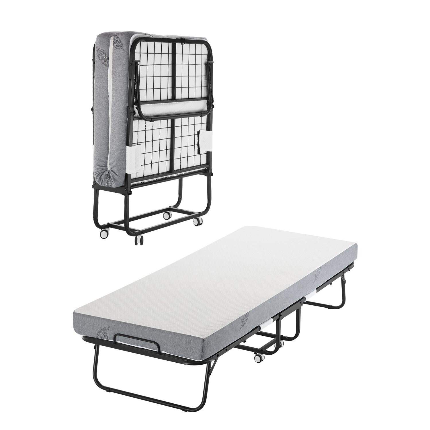 TEMU Lit pliant VEVOR avec matelas en mousse de 5 pouces pour adultes et invités