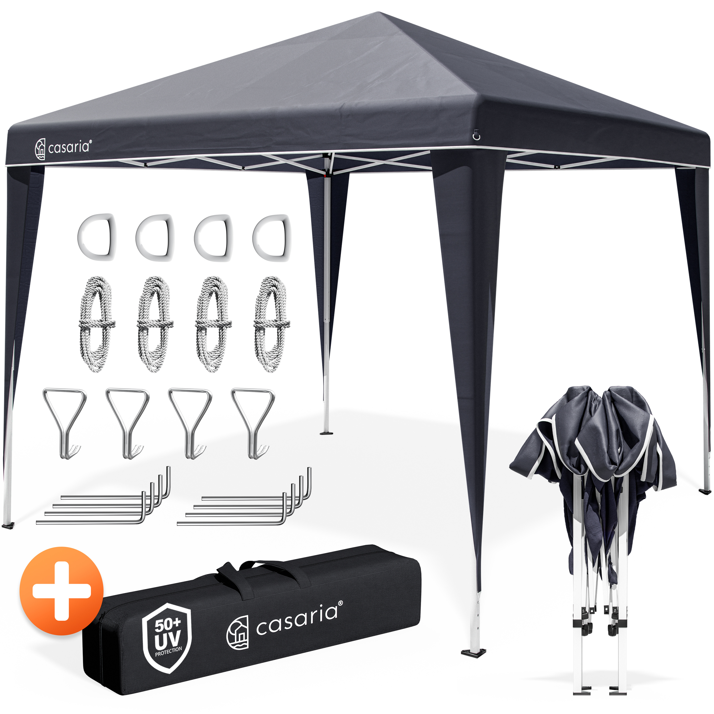 E-shop CASARIA® Pavillon Capri 3x3m Pop-Up UV-Schutz 50+ Wasserdicht Winterfest mit Tasche Faltbar Camping Garten Faltpavillon Partyzelt
