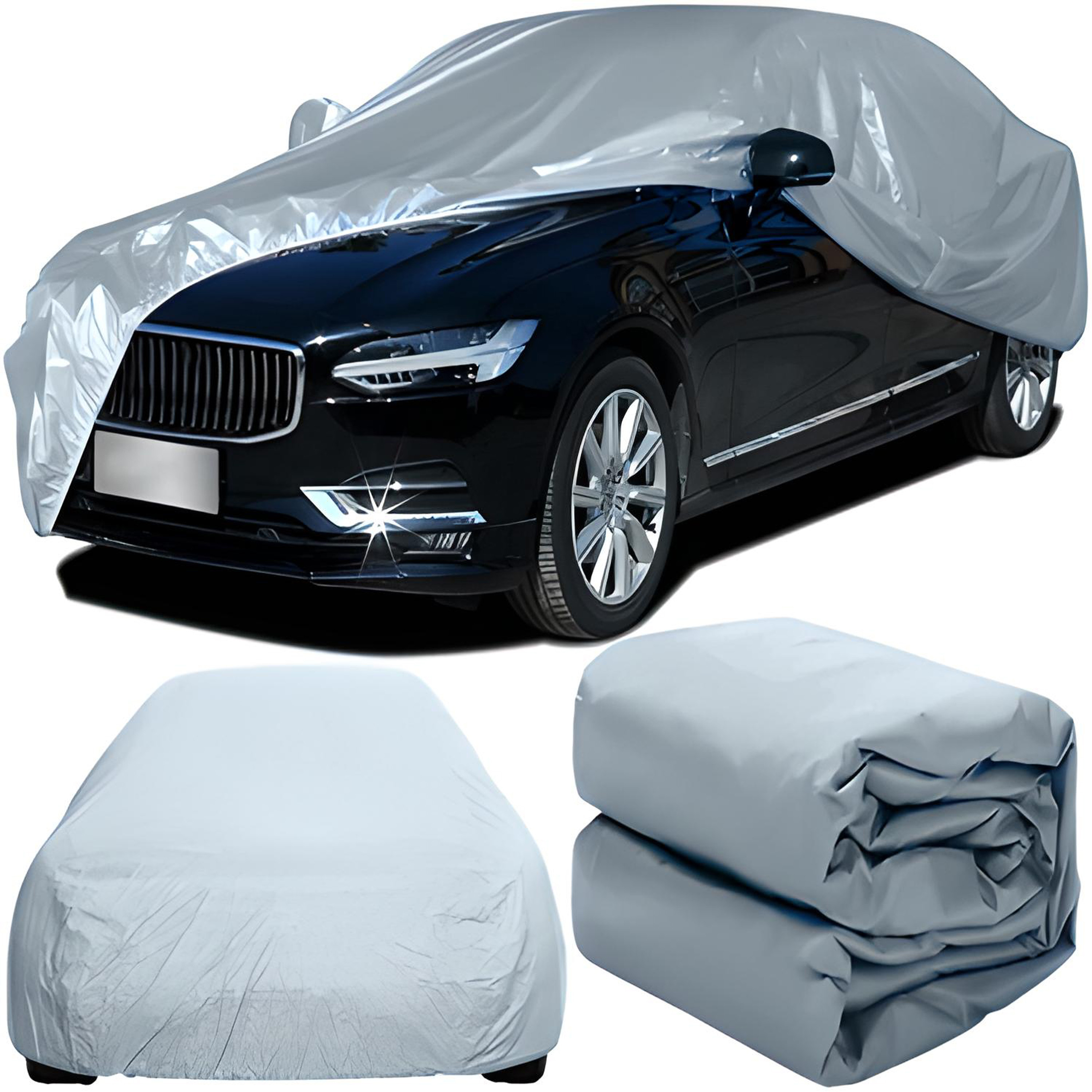 E-shop Autoschutzabdeckung RETOO DriveTech, hochwertiges PEVA-Material, Sonnen- und UV-Schutz, reduziert Innenraumaufheizung, widerstandsfähig gegen