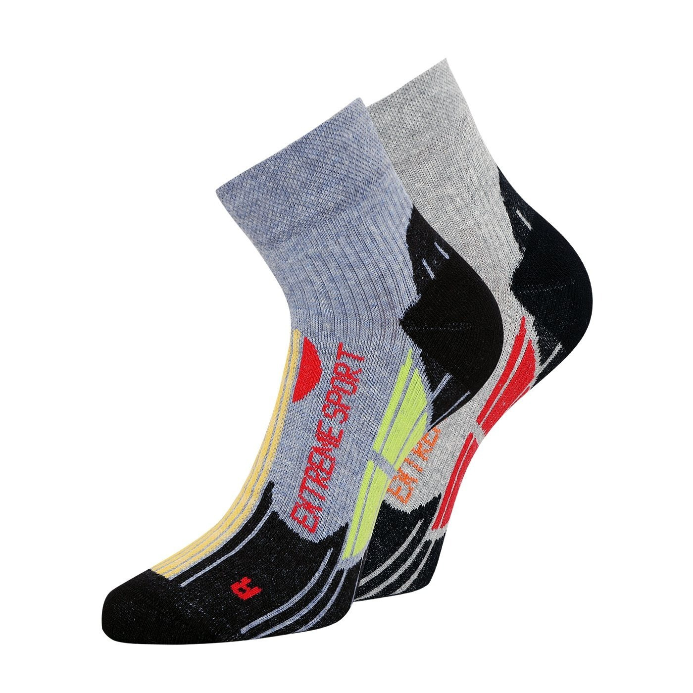 E-shop 2 Paar Multifunktions Trekking Socken Outdoor-Sportsocken Sportstrümpfe Fitness-Socken Wandersocken Athletiksocken Unisex Kurzstrümpfe Größe