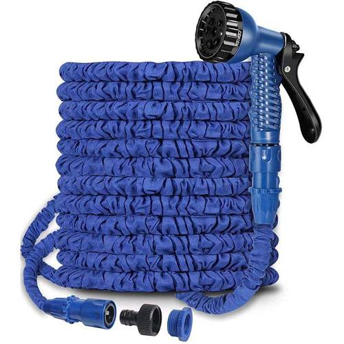 100ft expandable garden hose pipe 3 times flexible expanding hose pipe durable lightweight garden hose expandable with 7 function spray nozzle for car wash watering bathing and outdoor cleaning