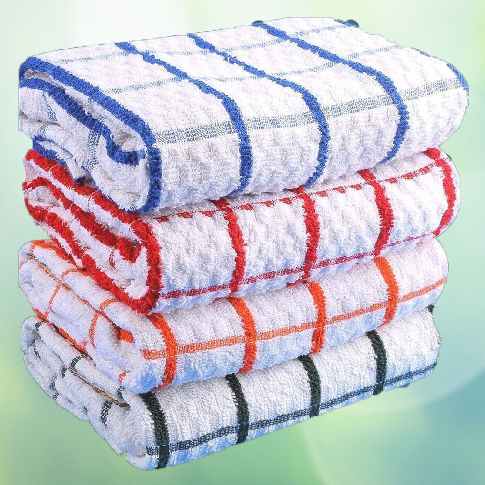 TEMU 10 Pack Large Check Tea Towels 40x60cm – 100% Cotton, Dish Cloths – Absorbent Kitchen Towels – Quick Dry Cleaning Cloths – Dish Towels – Mixed