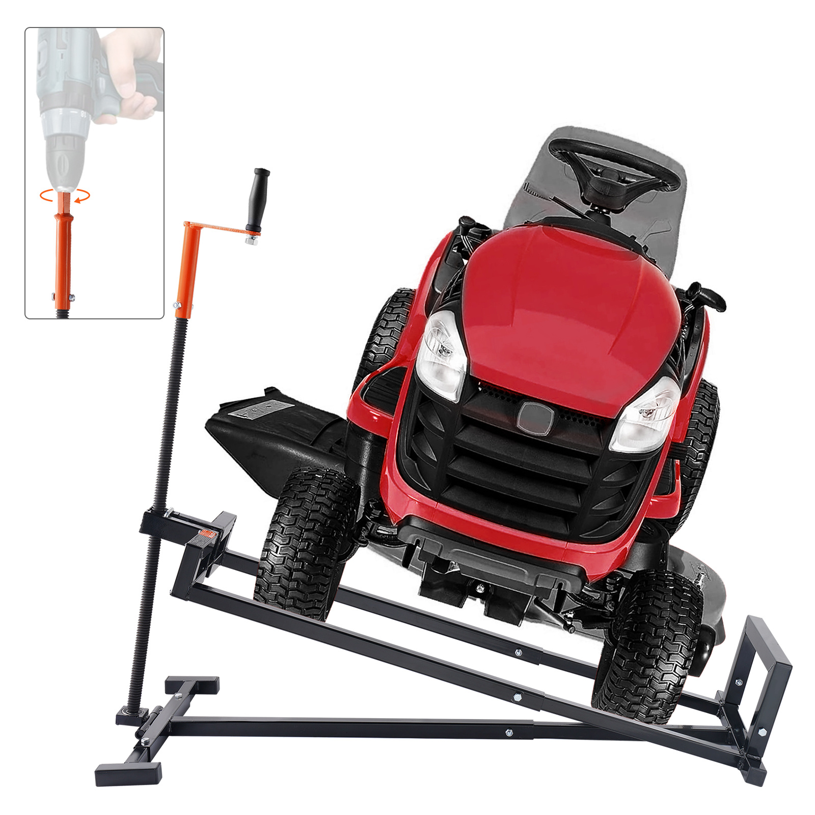 Vevor 880 Lbs Ride On Lawn Mower Jack For Lawn Mowers And Garden Tractors