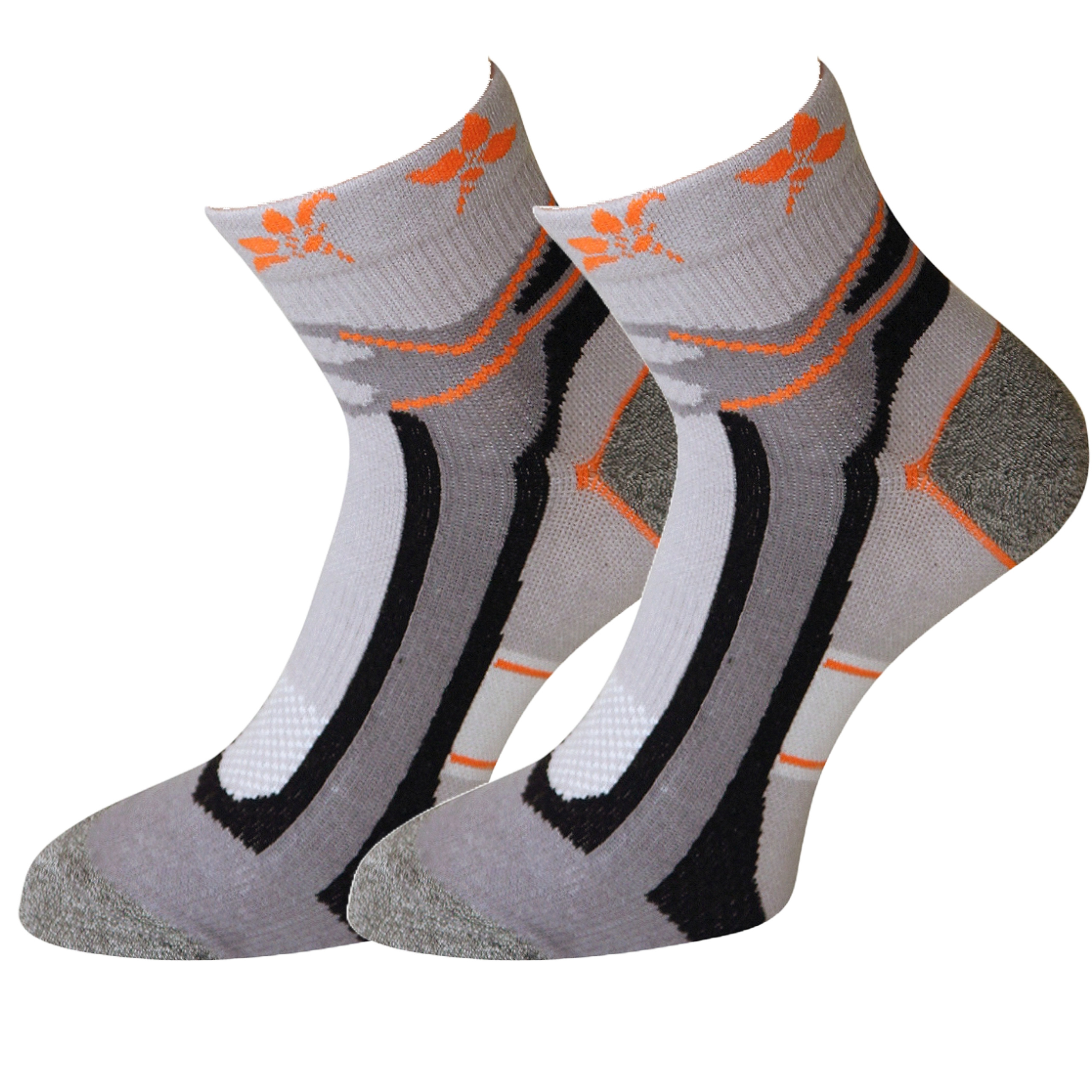 Image of 10 Pairs Women's Sports Socks, Summer Sports Fitness Socks, Hiking Socks, Functional Sports Socks, Multifunctional With Heel Cushioning, Orange, Turquoise, Or White, Sizes 35-38, 39-42