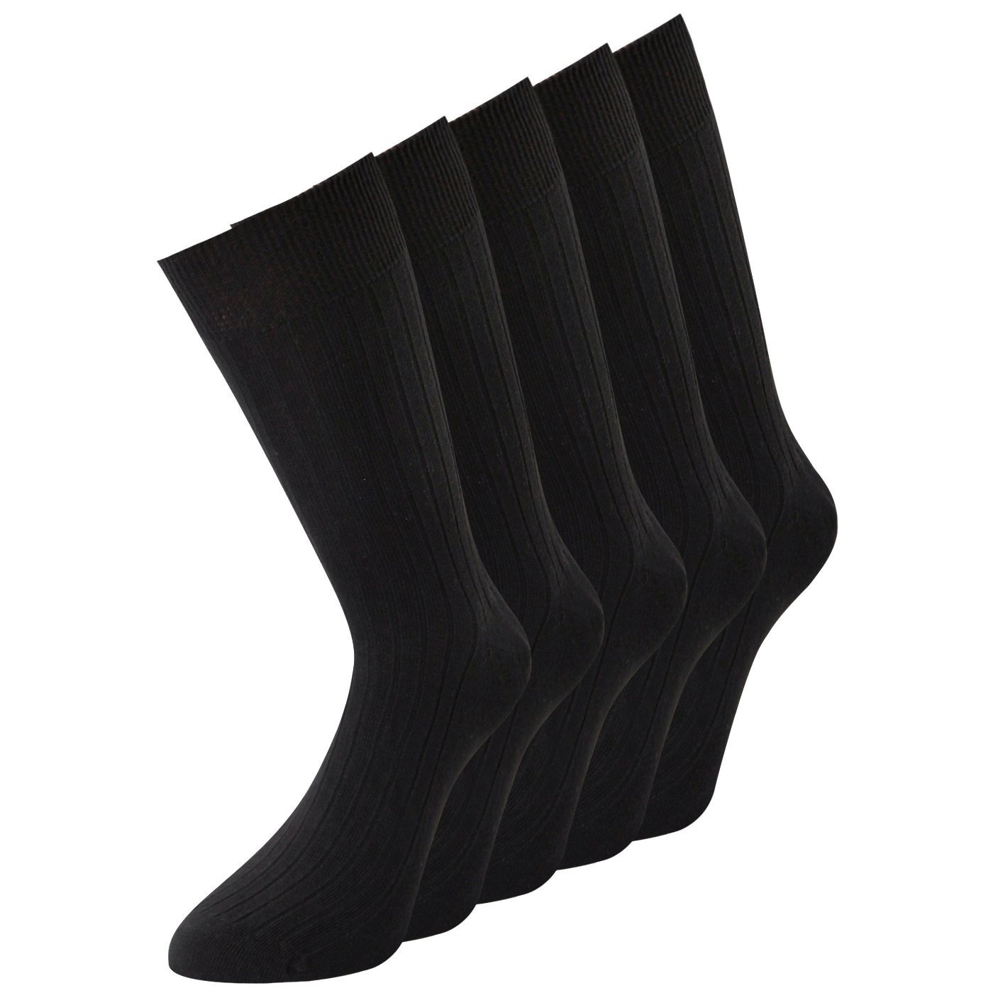 TEMU 5 Pairs Of Black Socks For Men, 100% Cotton, Business Socks, Men's Socks, Women's Socks, Calf Socks, Sizes 39-42, 47-50