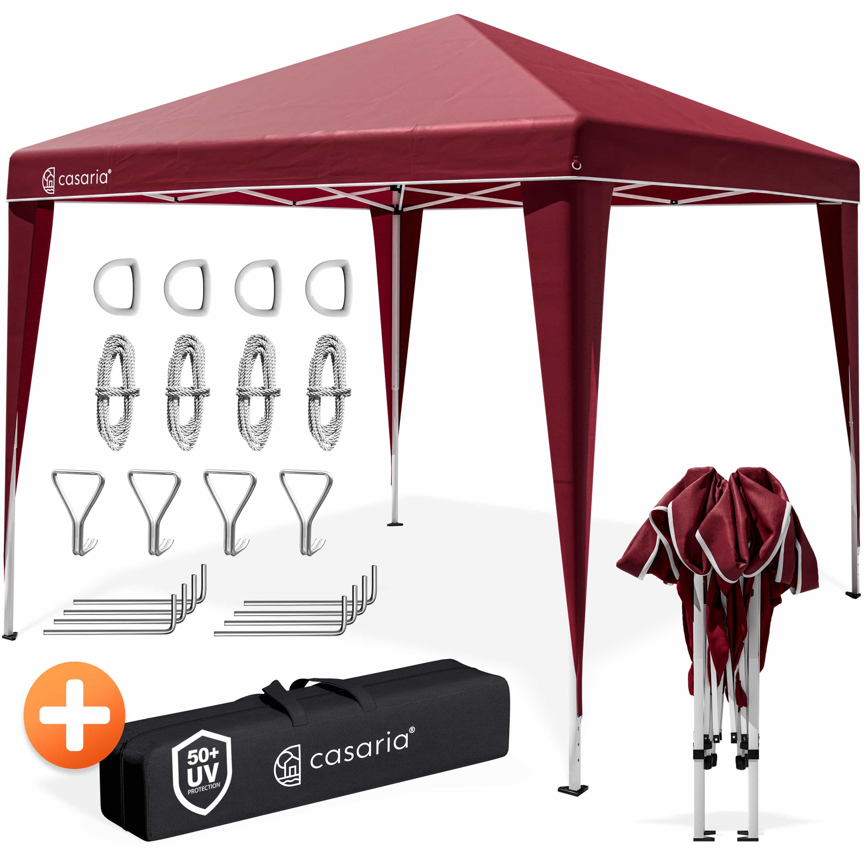 TEMU CASARIA® Capri 3X3M Carpa Pop-Up con Protección UV 50+ Impermeable Resistente al Invierno con Bolsa Plegable Estable para Camping Jardín Carpa