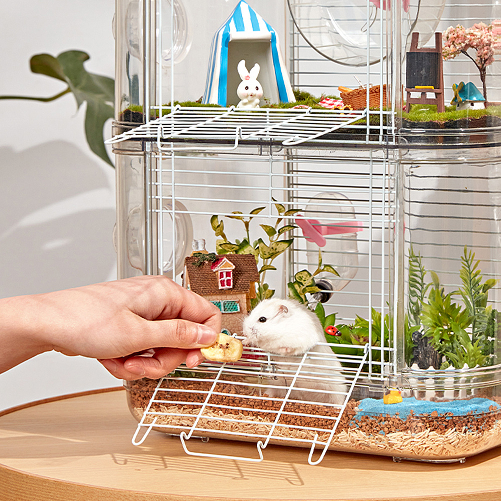 Double-Layer Hamster Cage Villa with Built-In Accessories