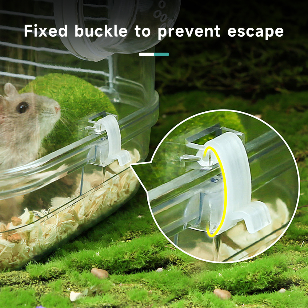 Double-Layer Hamster Cage Villa with Built-In Accessories