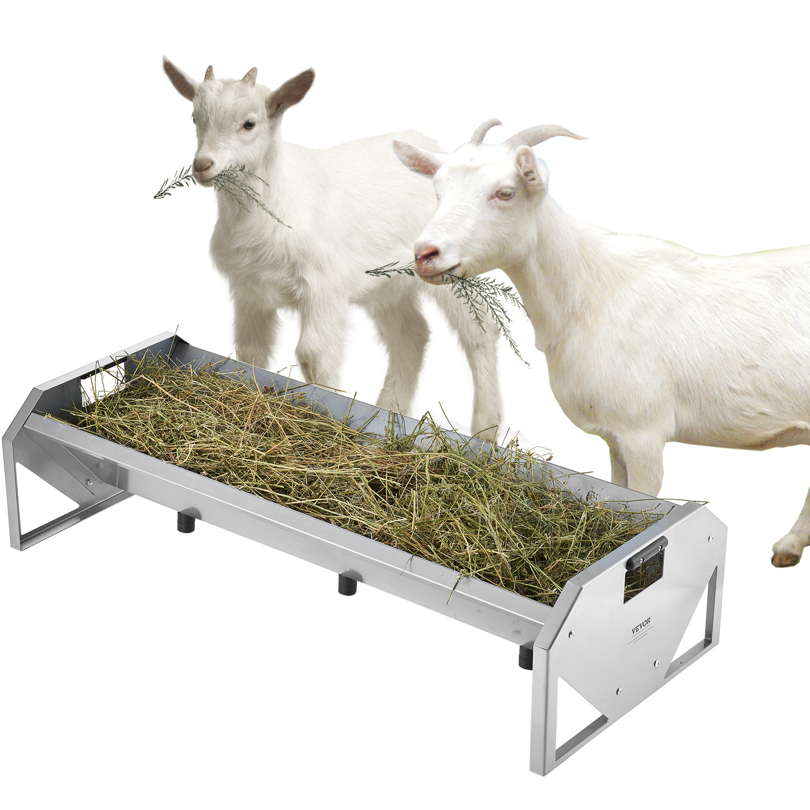 Vevor Livestock Feeding Trough 22 Gallon Capacity 114cm Goat Feeder For 10 Sheep