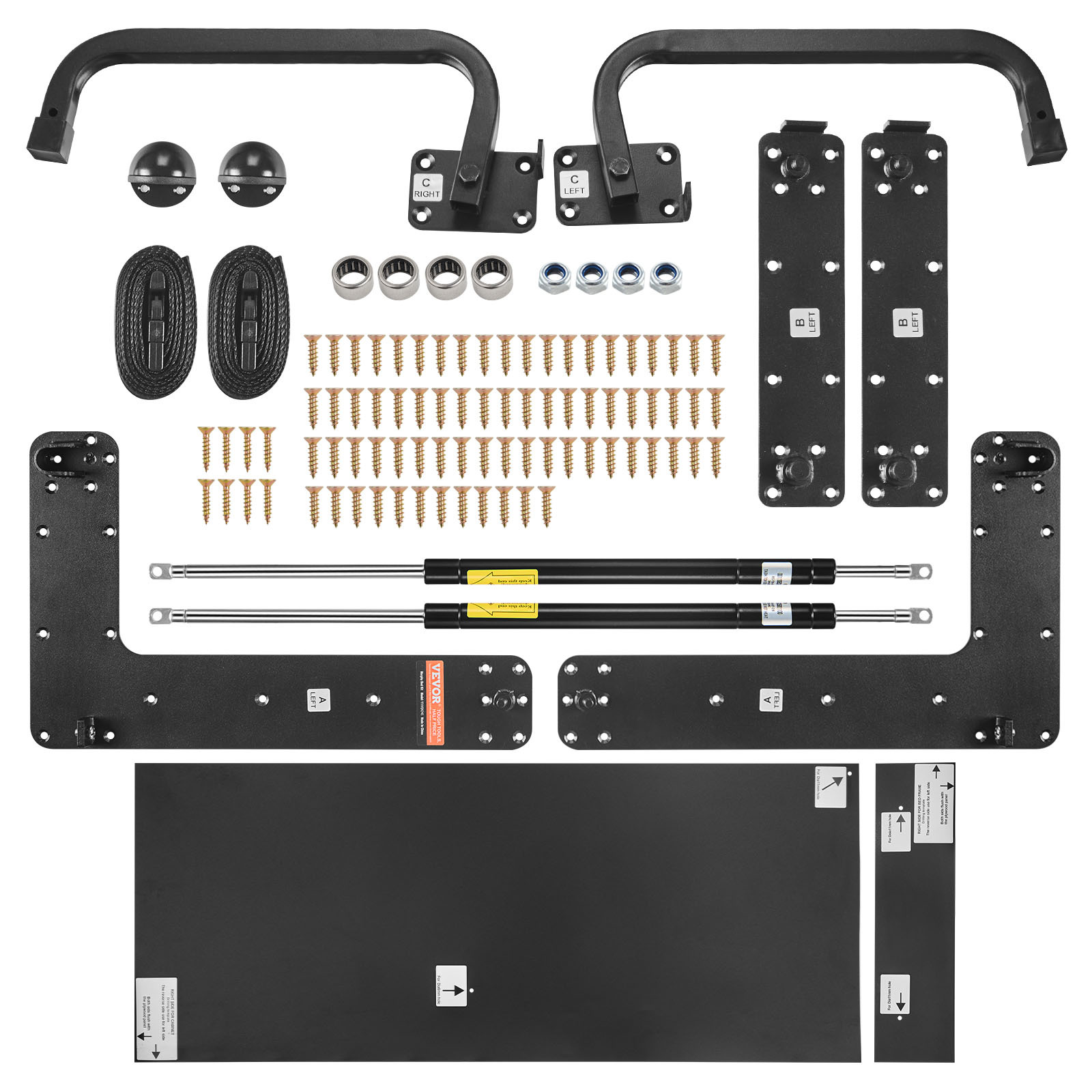 TEMU Vevor Murphy Bed Kit Full Deluxe Diy Wall Bed Mechanical Hardware Kit Folding