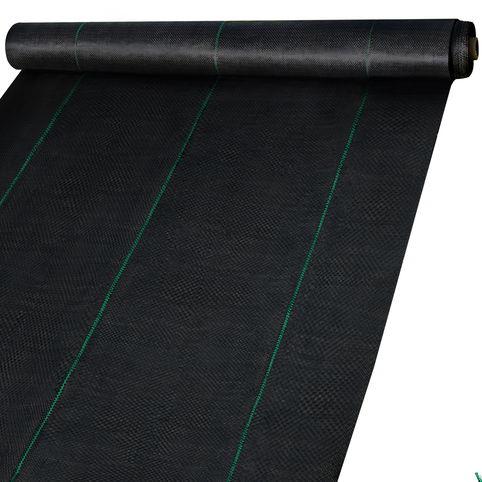 Image of Vevor 6ft300ft Premium Weed Barrier Fabric Heavy Duty 2.4oz, Woven Weed Control Fabric, High Permeability Good For Flower Bed, Geotextile Fabric For Underlayment, Polyethylene Ground Cover