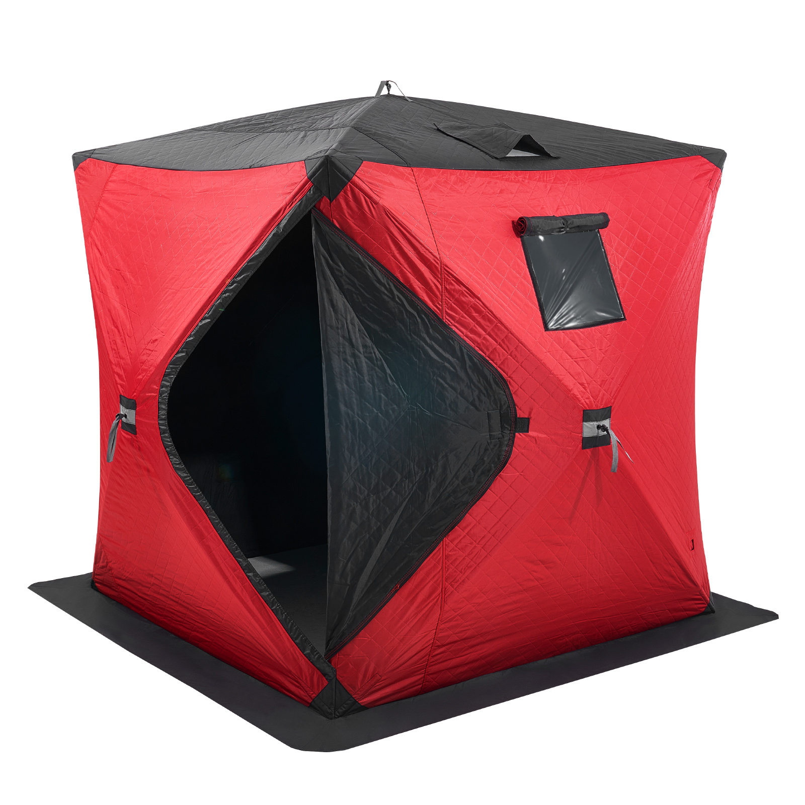 Image of Vevor 3-4 Person Ourdoor Portable Ice Shelter Pop- Fishing Tent
