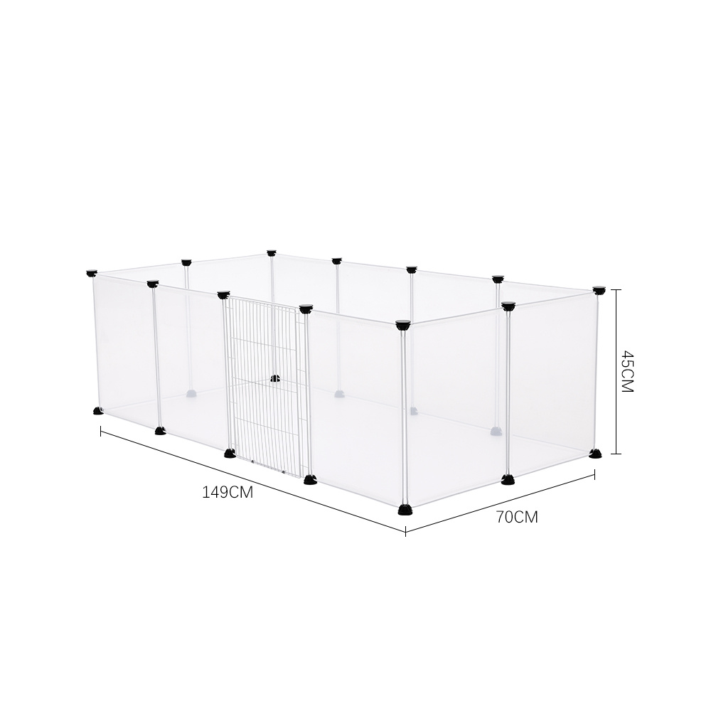 Clear Cat Playpen with 8-Panel & 12-Panel Options