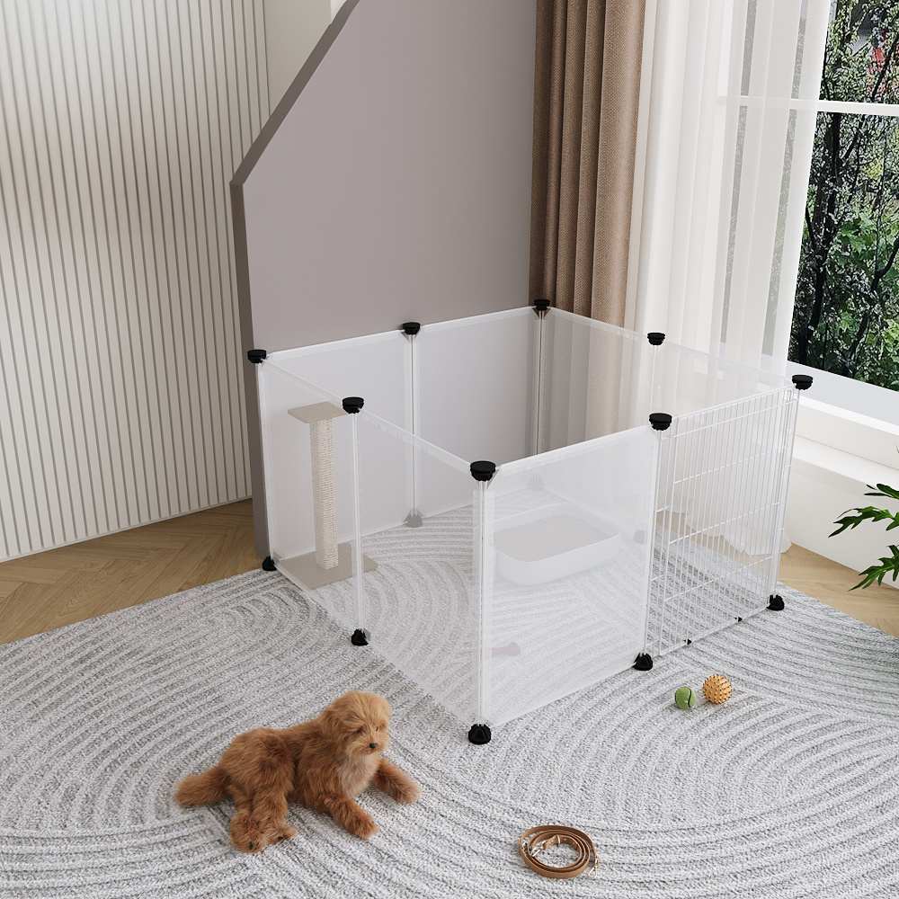 Clear Cat Playpen with 8-Panel & 12-Panel Options