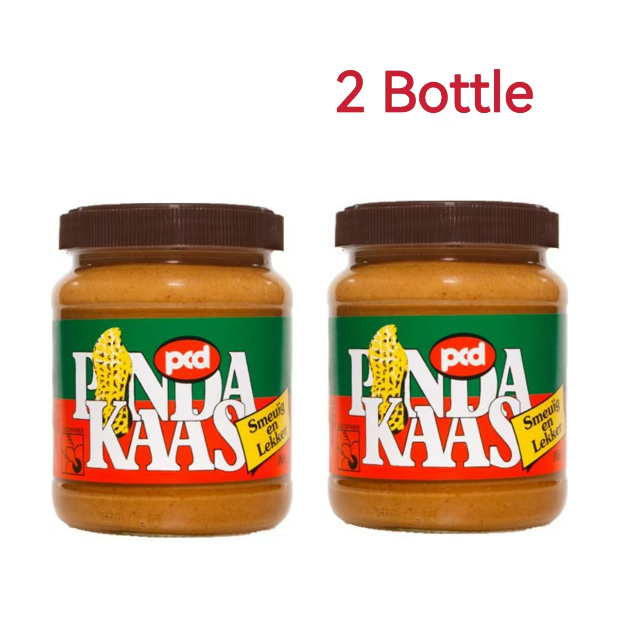 Image of 2 Pcd Peanut Butter Glass Jars 2 X 350g - Creamy Peanut Butter, Ideal For Bread, Smoothies & Baking, Delicious Snack