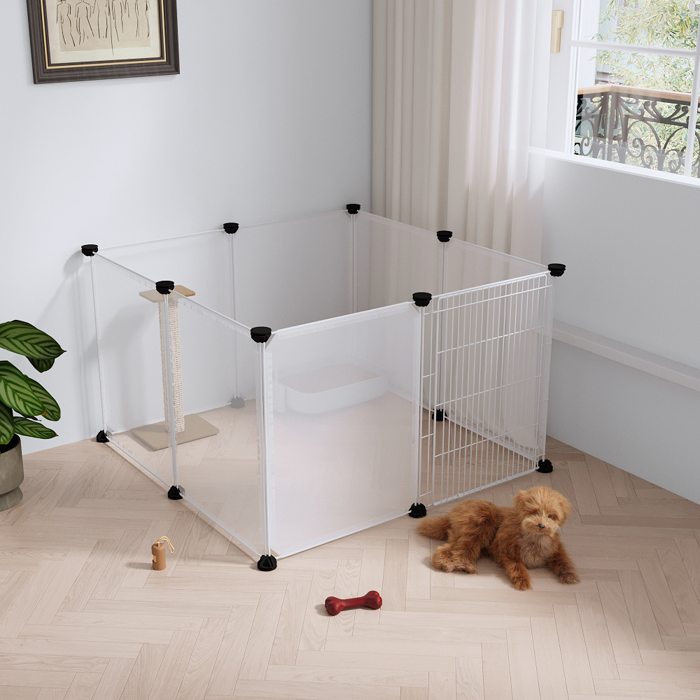 Clear Cat Playpen with 8-Panel & 12-Panel Options
