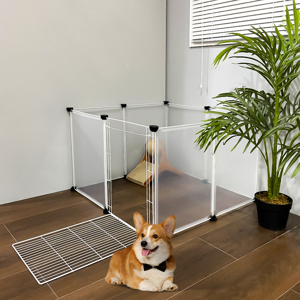 Clear Cat Playpen with 8-Panel & 12-Panel Options