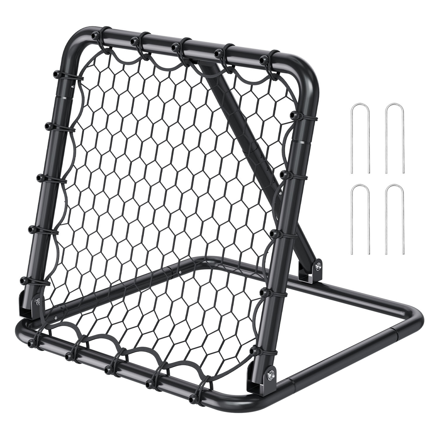 TEMU Red rebotadora de fútbol VEVOR 34"x34" de retroceso, portátil, para entrenamiento, regalos
