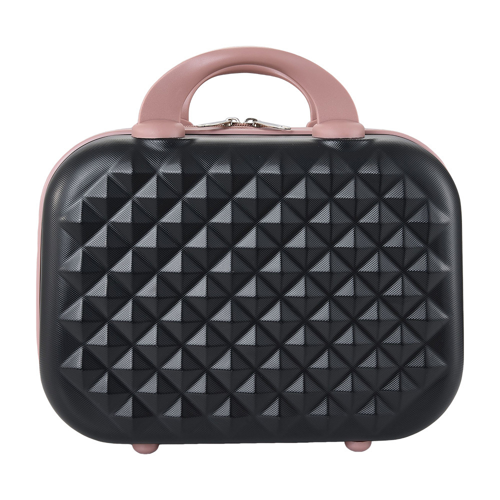 TEMU Luggage, Carry On Suitcase, Makeup Case For Women, Hard Shell Cosmetic Organizer Bag With Elastic Band And Soft Handle, Vanity Case For Toiletry