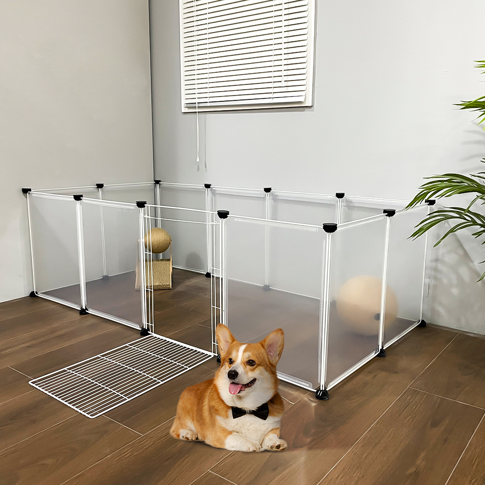Clear Cat Playpen with 8-Panel & 12-Panel Options