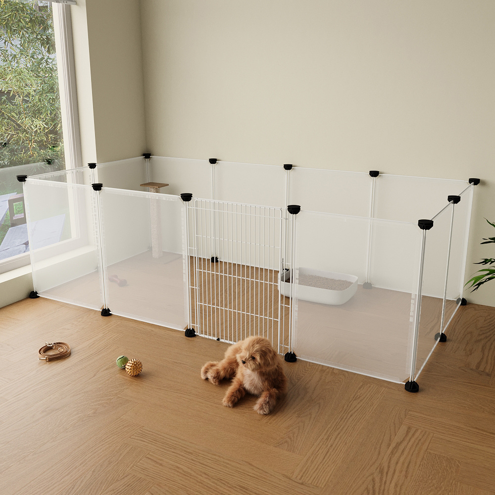 Clear Cat Playpen with 8-Panel & 12-Panel Options