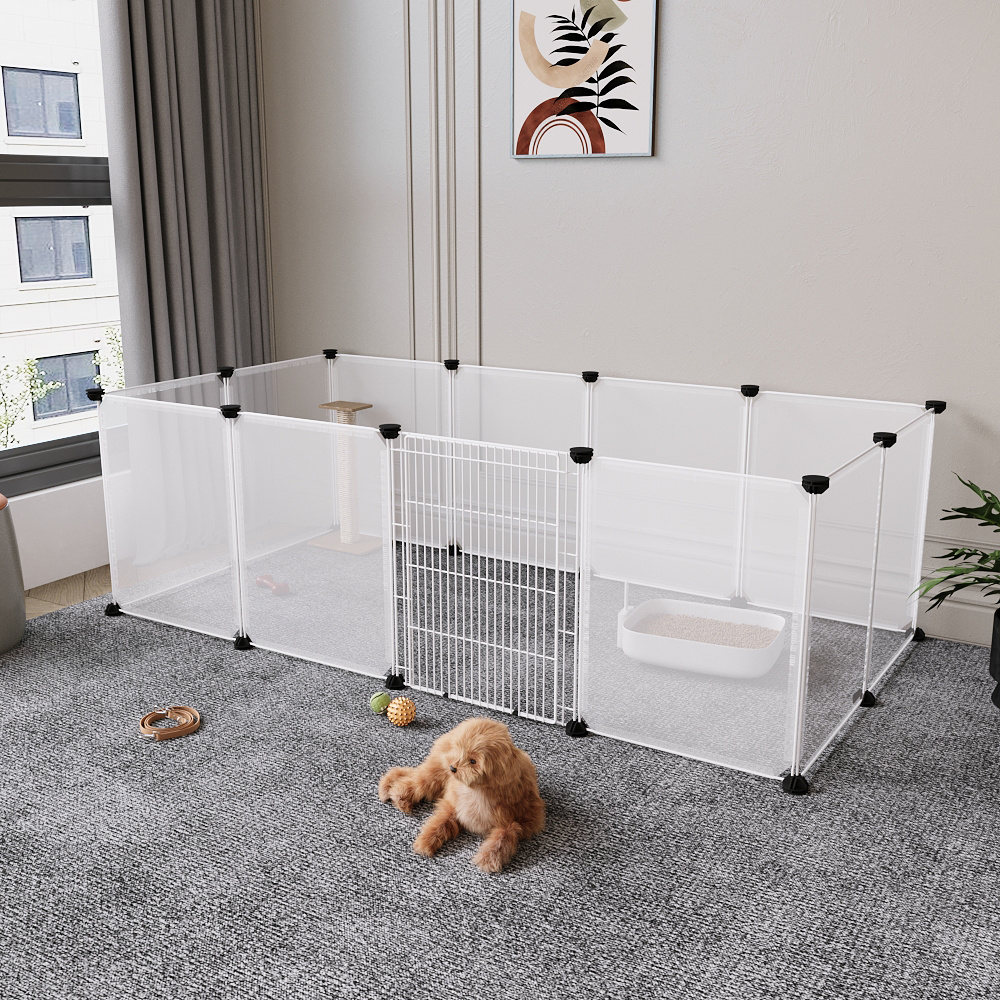 Clear Cat Playpen with 8-Panel & 12-Panel Options