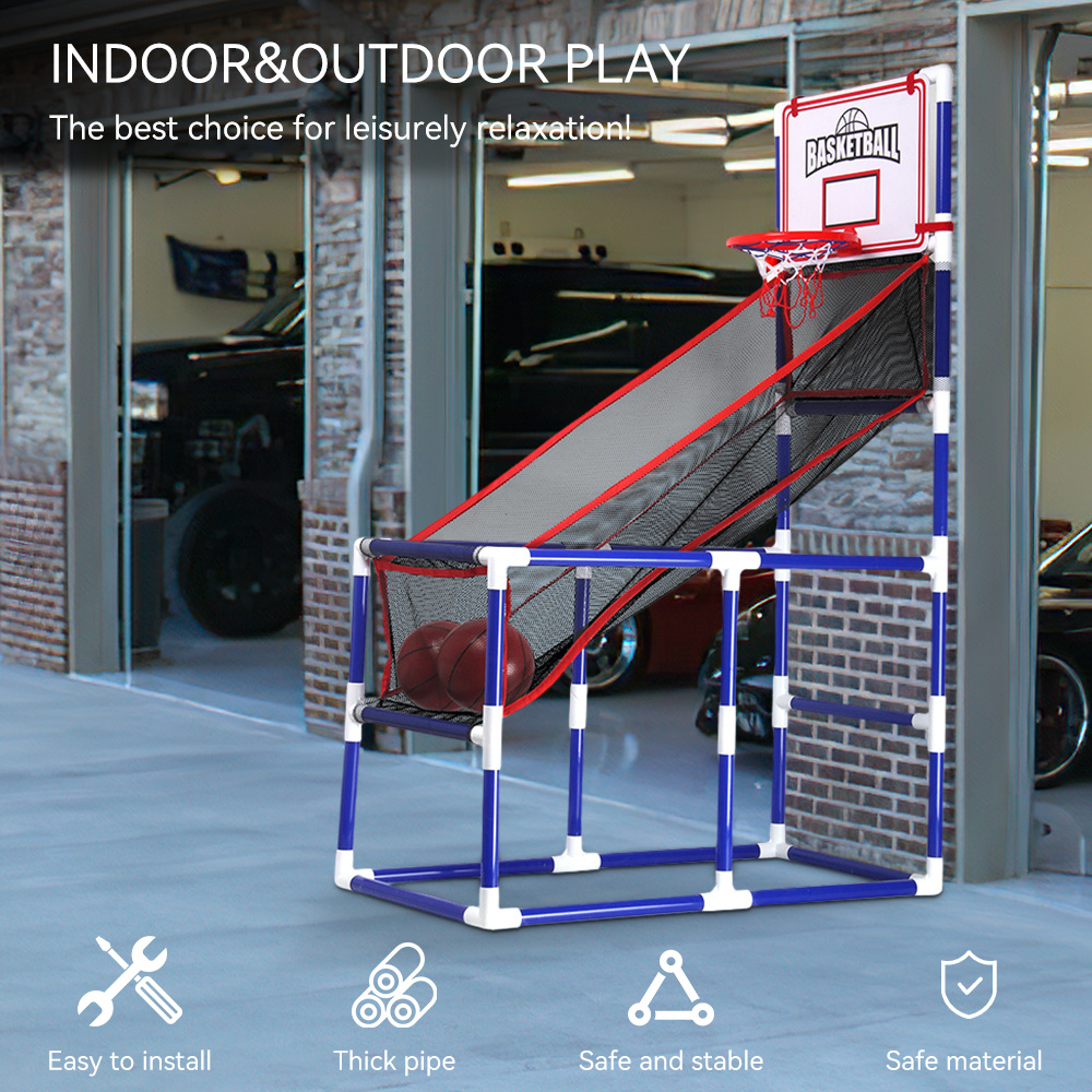 TEMU Youth Aluminum Alloy Basketball Stand, Indoor Mini Basketball Net Game, Basketball Stand, Suitable For Indoor And Outdoor Activities And