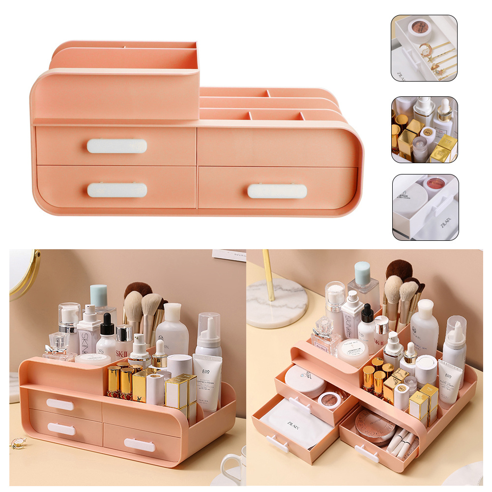 Jewellery Storage Box with Drawers, Large Capacity Makeup Organiser