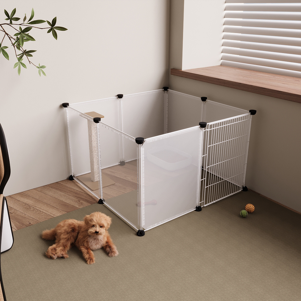 Clear Cat Playpen with 8-Panel & 12-Panel Options