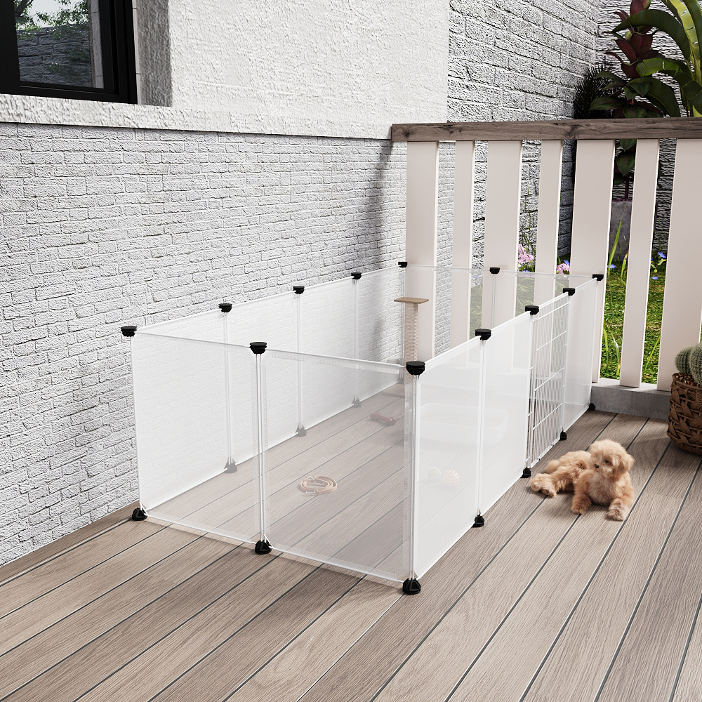 Clear Cat Playpen with 8-Panel & 12-Panel Options