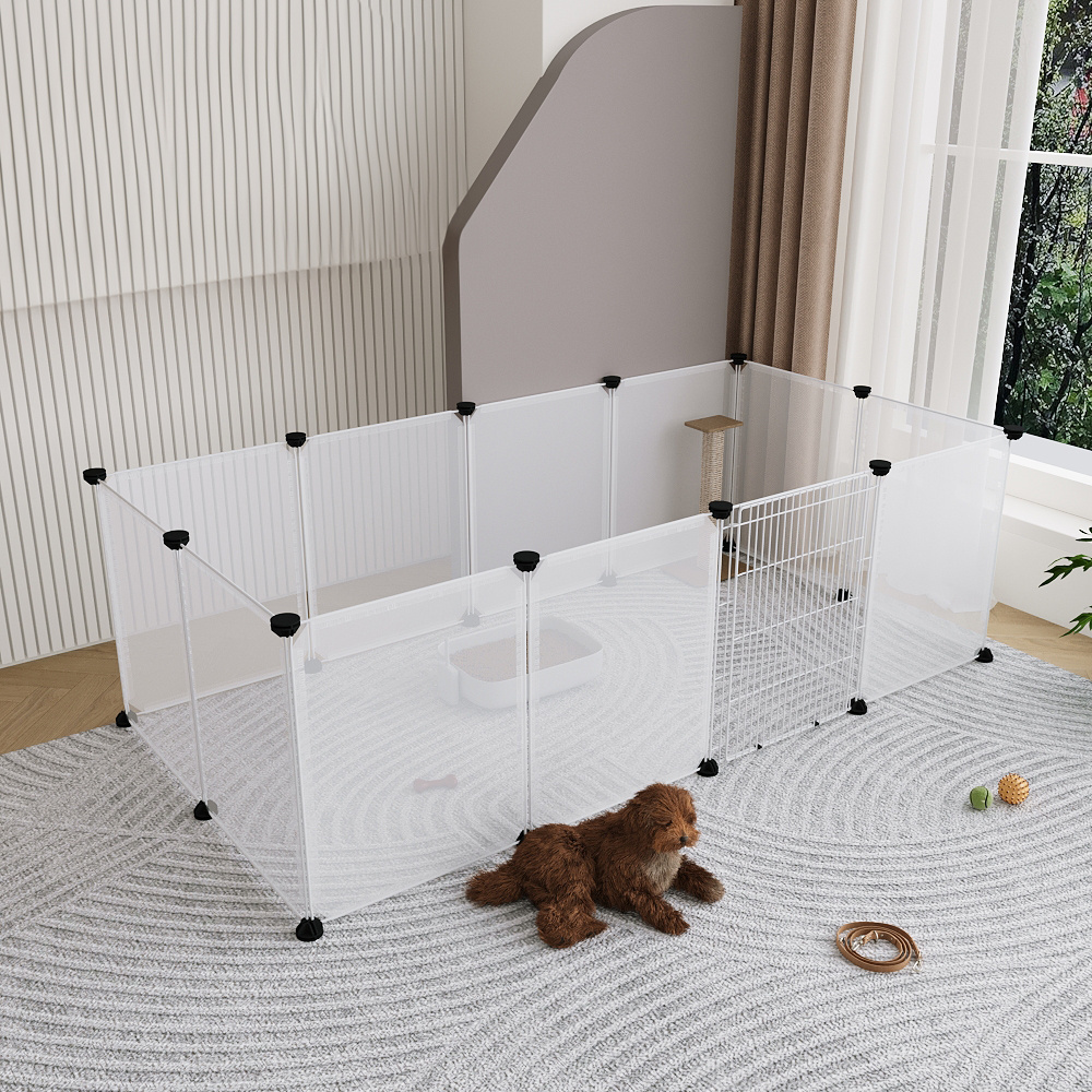Clear Cat Playpen with 8-Panel & 12-Panel Options