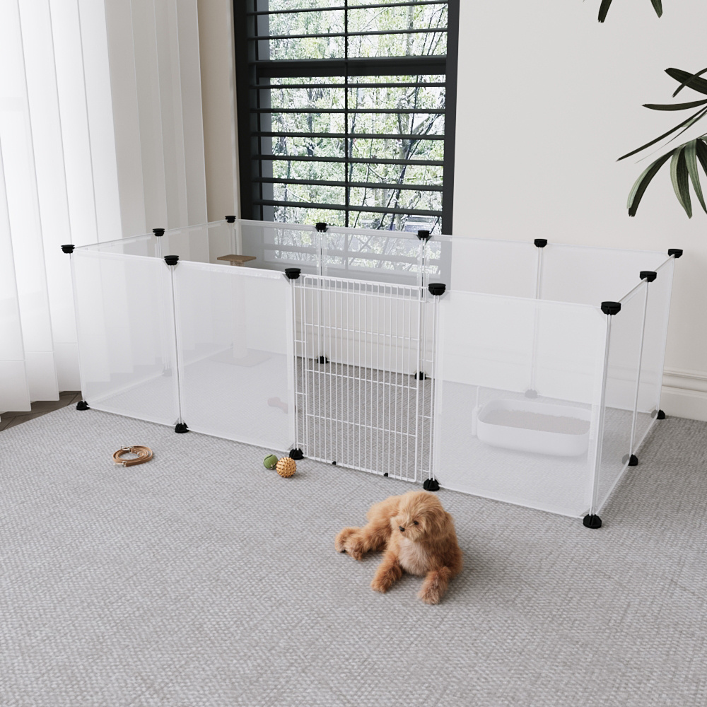 Clear Cat Playpen with 8-Panel & 12-Panel Options