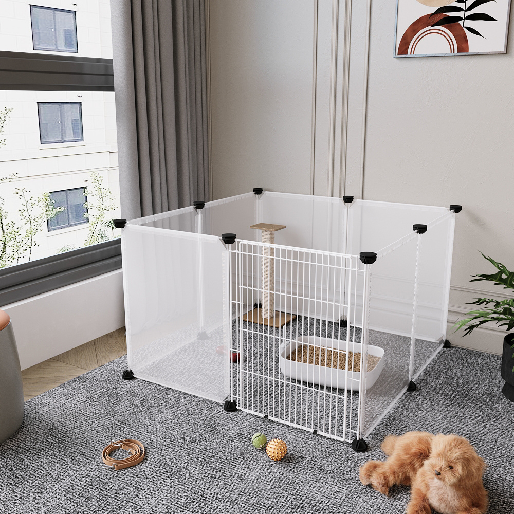 Clear Cat Playpen with 8-Panel & 12-Panel Options