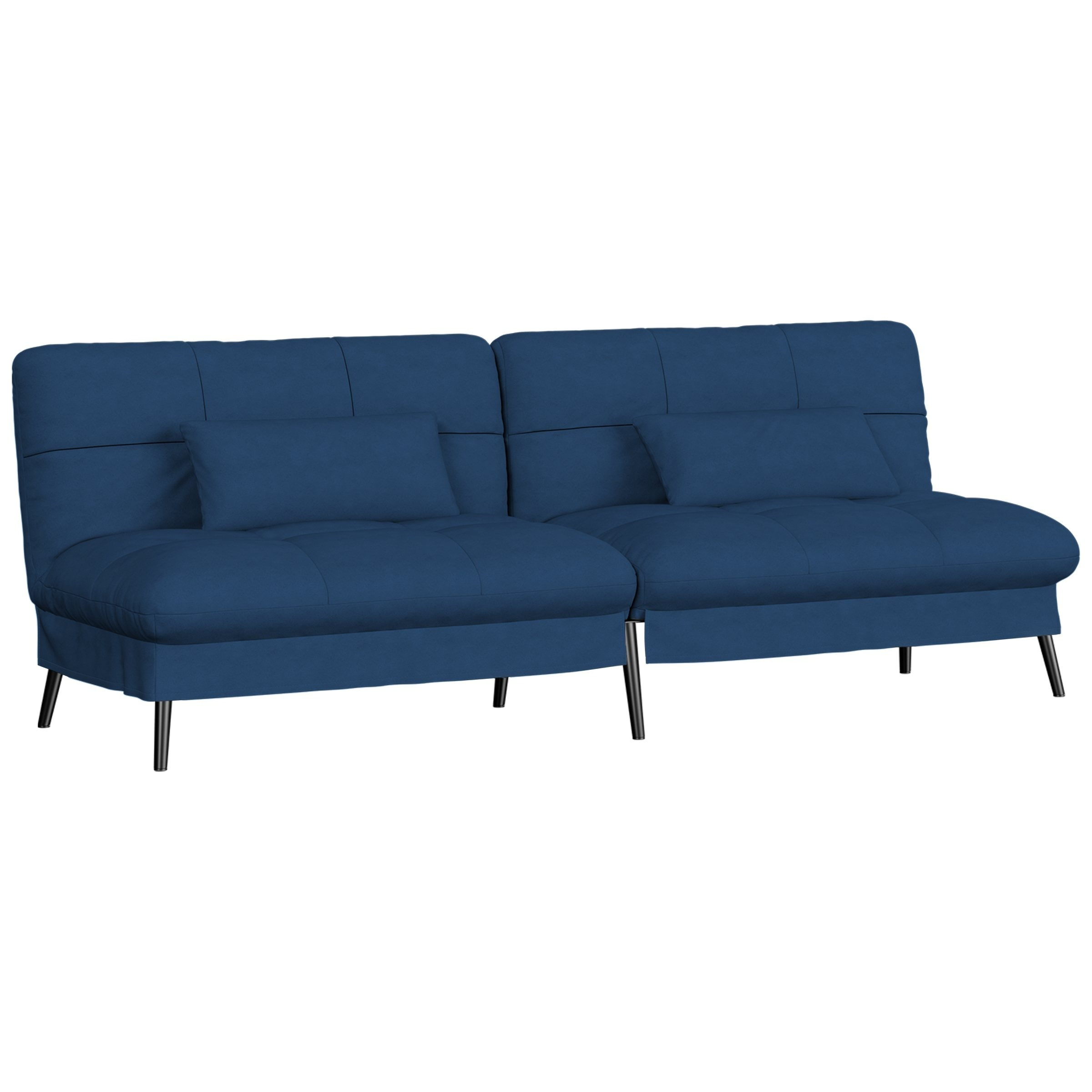 TEMU Canapé-lit avec Fonction de Couchage - Housse futon Convertible - Canapé d'angle - Canapé d'invité 3 Places - avec réglable en Tissu