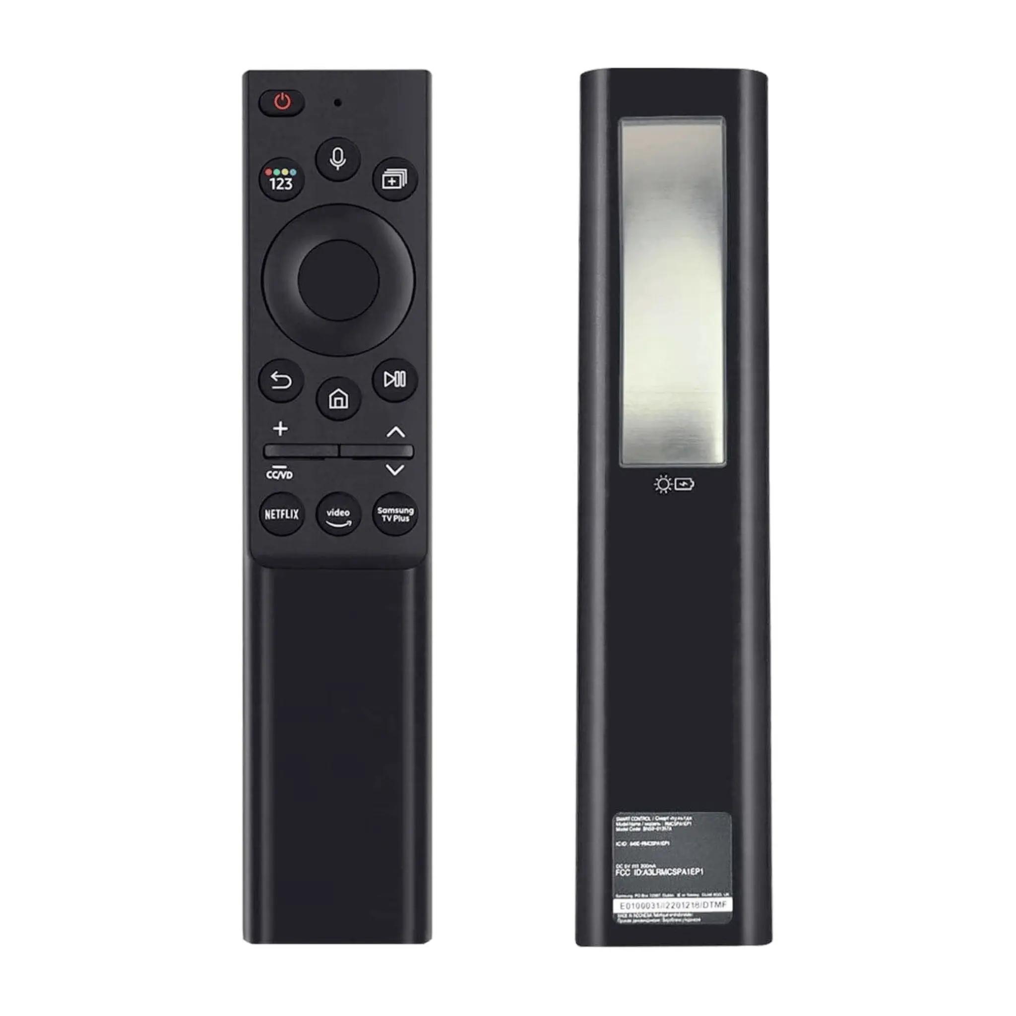 E-shop Samsung BN59-01357A Solar-Fernbedienung für & Smart TVs | Kompatibel mit Q60T, Q70T, Q80T, TU8000 & weiteren Modellen | Aufladbar per Solar oder