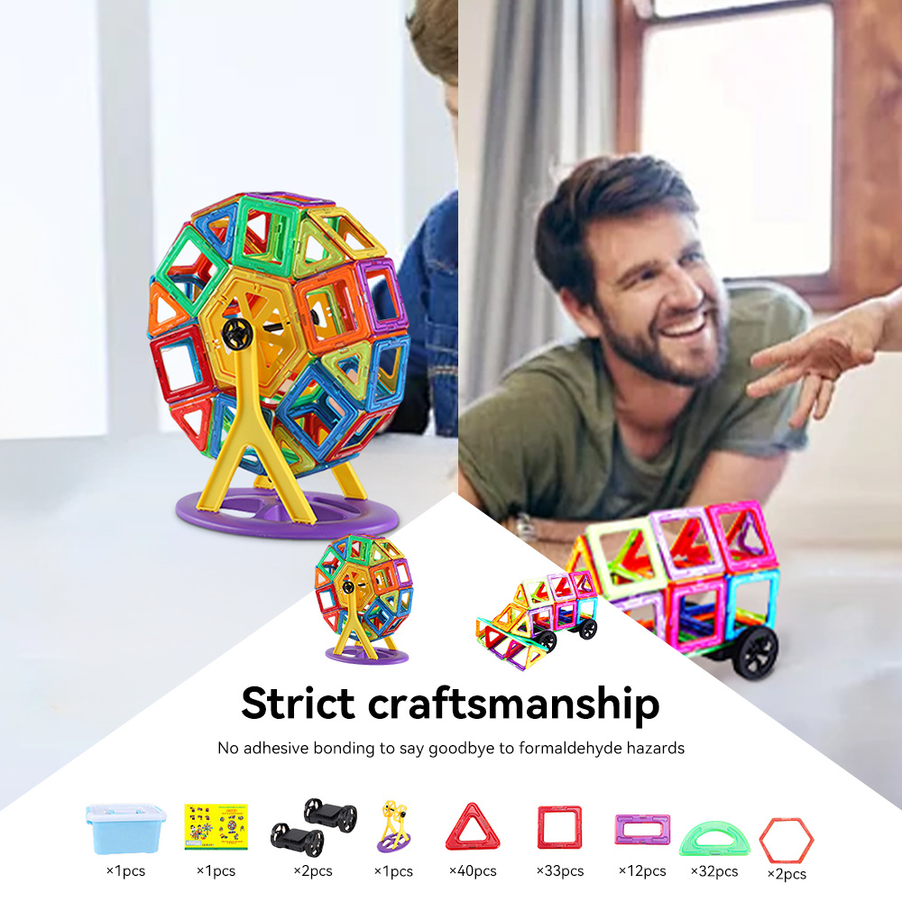 118pcs Magnetic Building Blocks Set Educational Toy