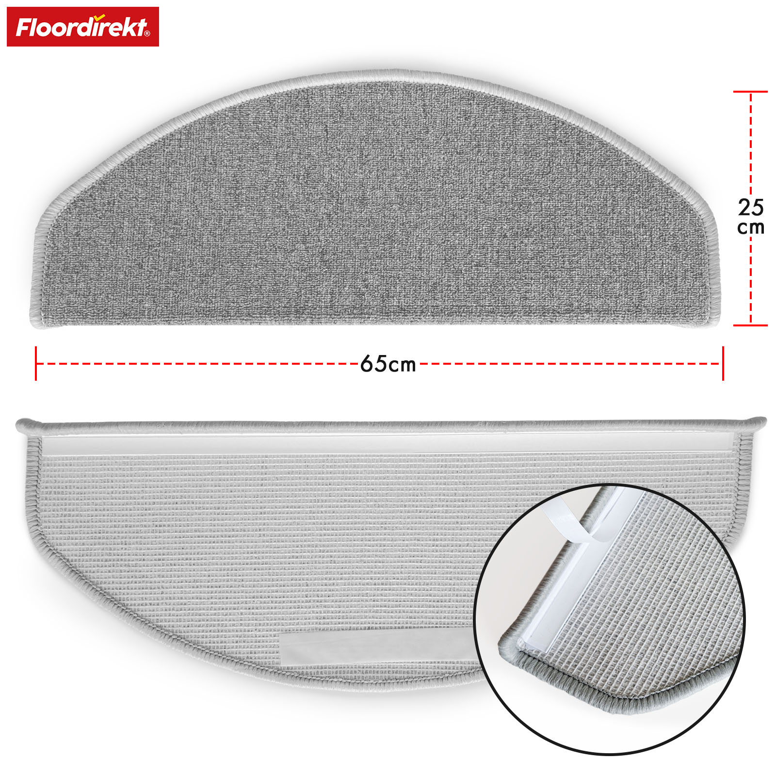   premium trapmatten london  -  set - 25   cm - zelfklevende traptapijten - antislip & modern - beschikbaar in 4 kleuren